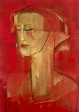 Portret kobiety (czerwony)